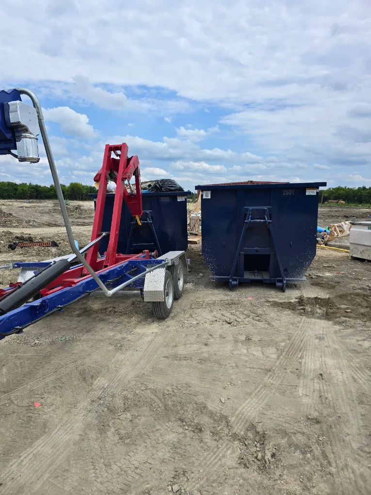 Gentry Dumpster Rentals 20 and 25 yard dumpsters at the Sherman yard