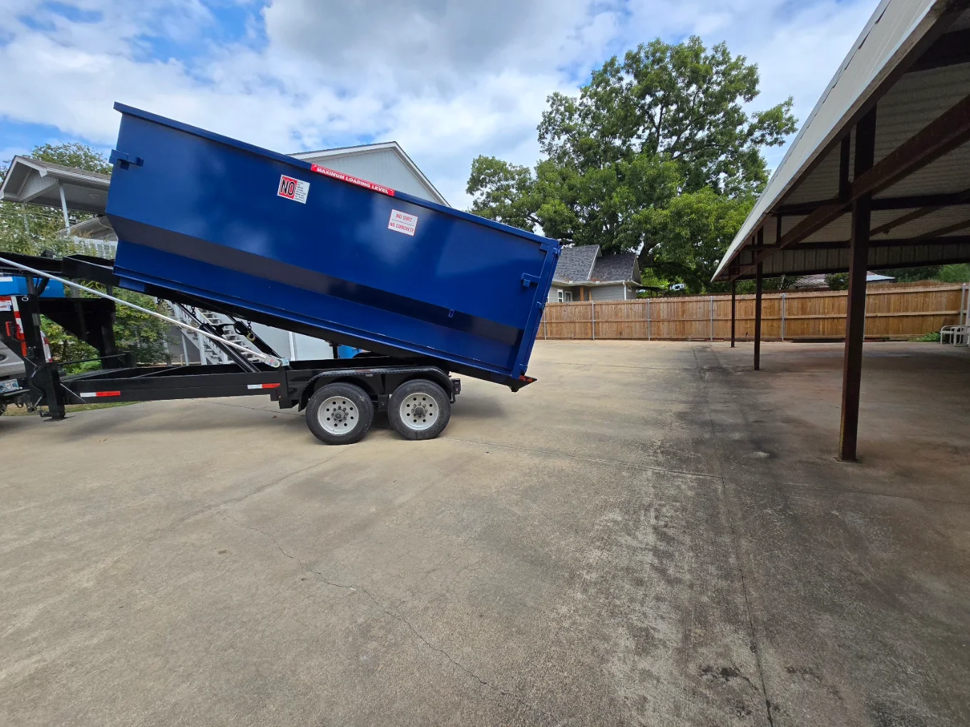Gentry Dumpster Rentals dumpster delivered in Gainesville, TX