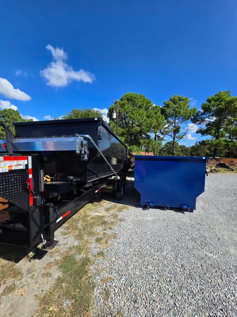 Gentry Dumpster Rentals dumpster delivered on a job in Bryan County, OK